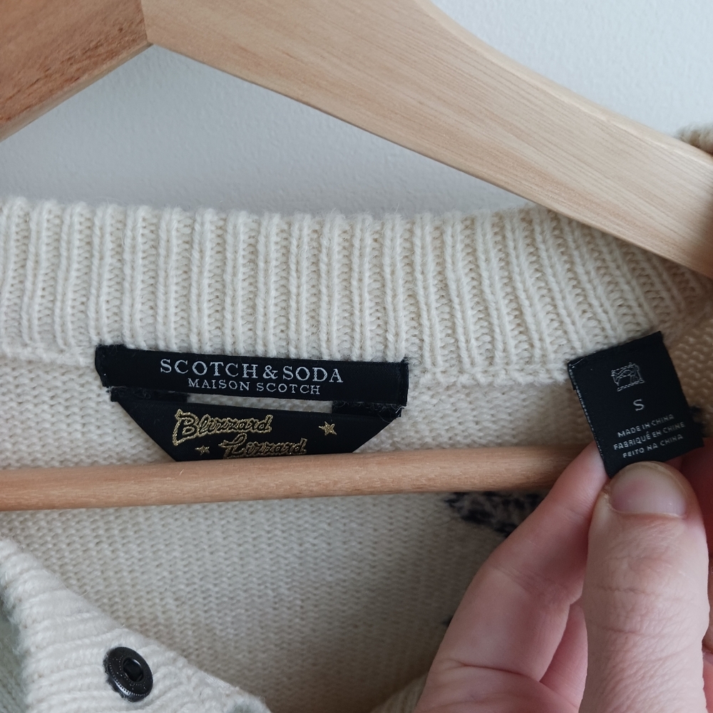 Scotch & Soda Embroidered Star Knit Sweater - Picture 7 of 11